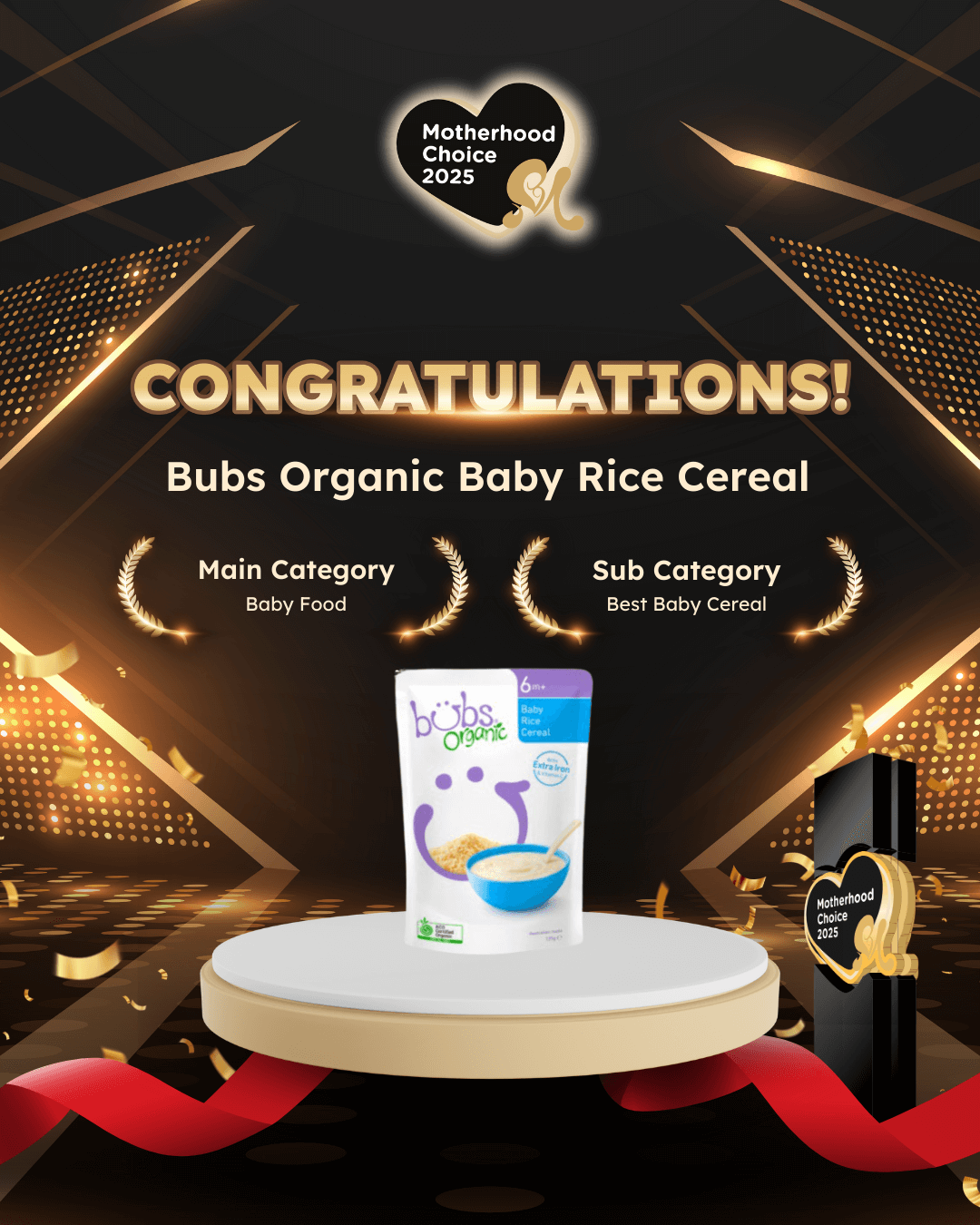 Bubs Organic Baby Rice Cereal