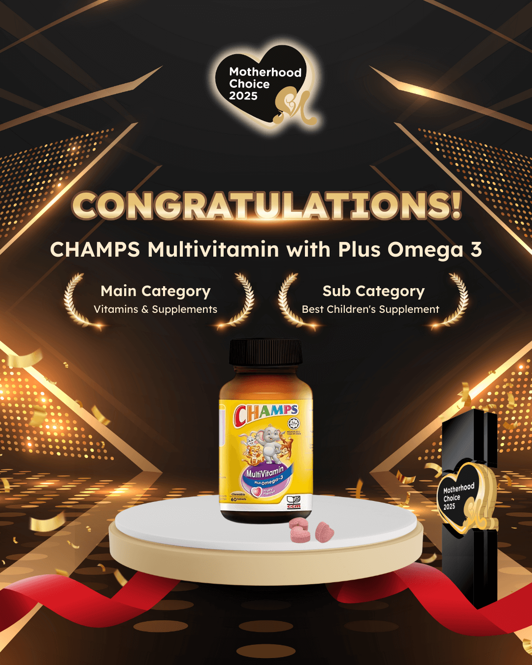 CHAMPS Multivitamin with Plus Omega 3