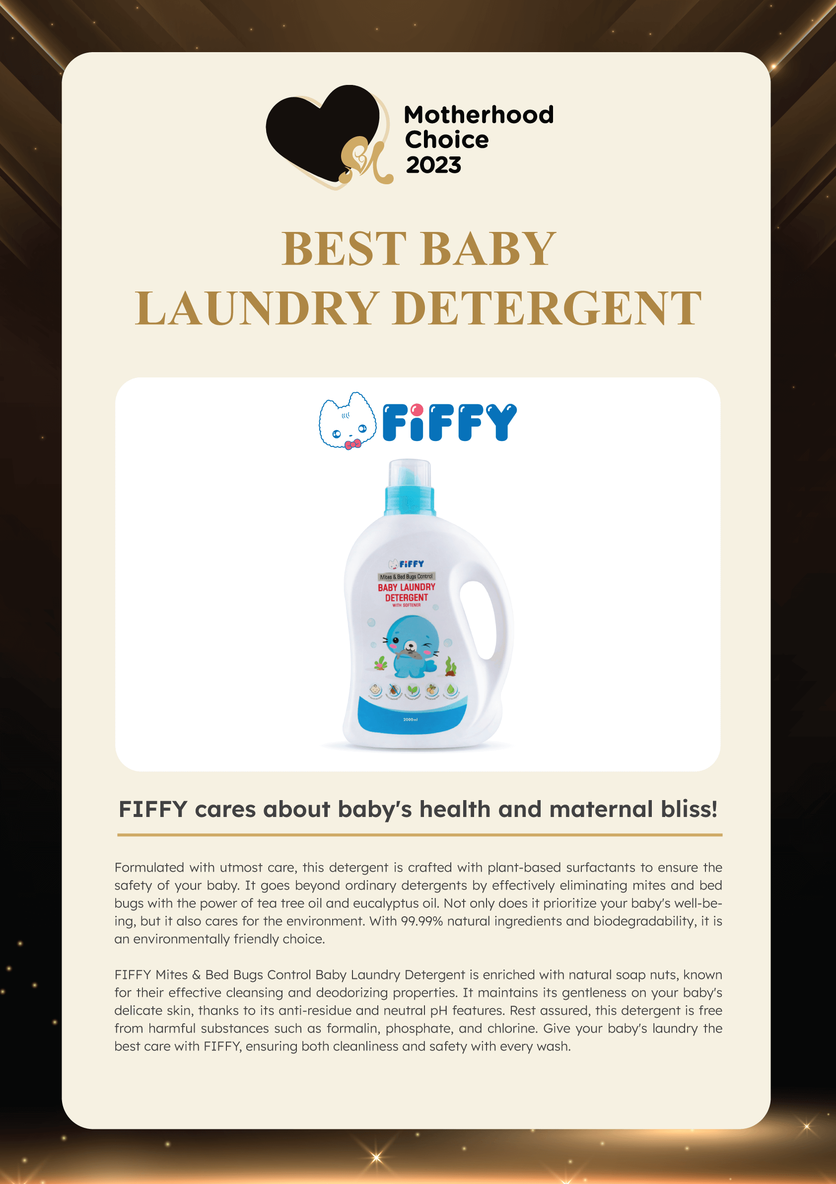 Motherhood Choice Awards 2023 Winner - FiFFY
