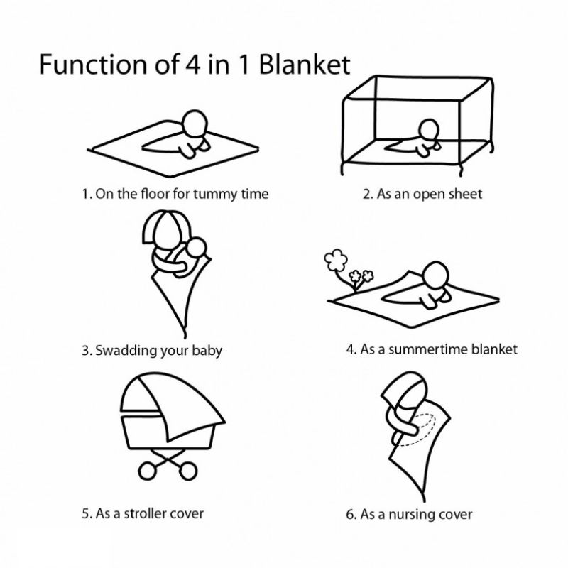 Functions of a muslin swaddle