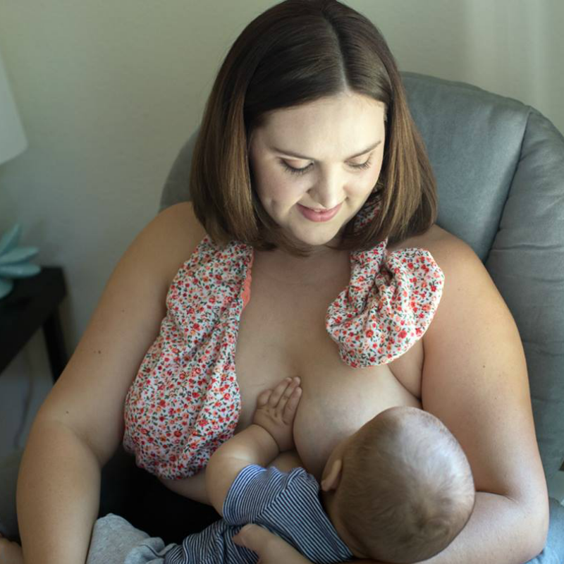 Ta-Ta Towel Breastfeeding in Action