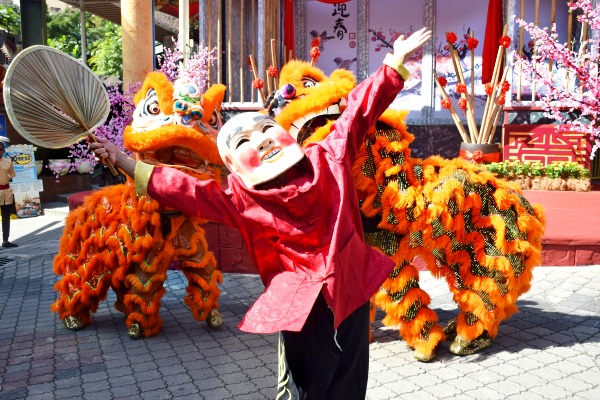 Let’s funk with the Hip Hop Lion Dance troupe. 