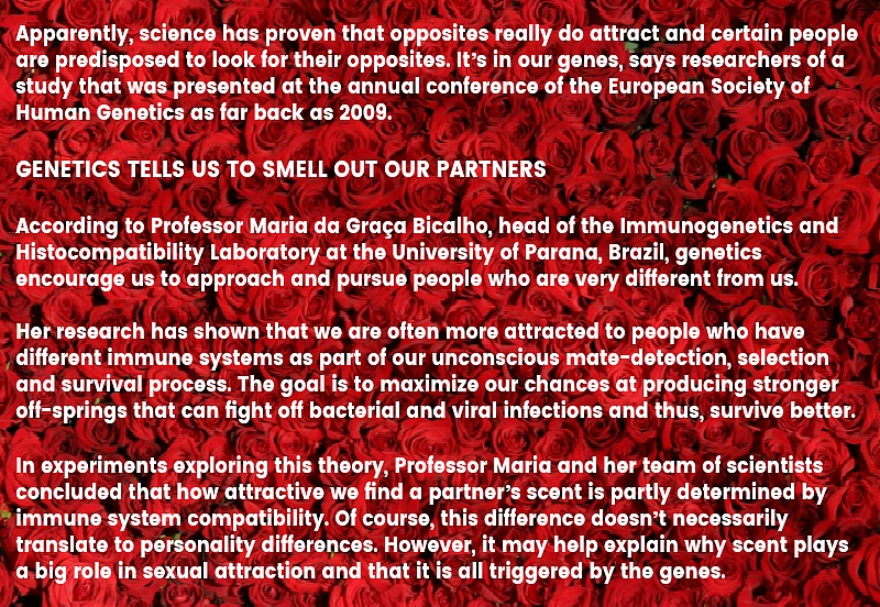 Source: Adapted from Do Opposites Attract? The Psychological Explanation. Click here to link to the Actual Research of the European Society of Human Genetics.