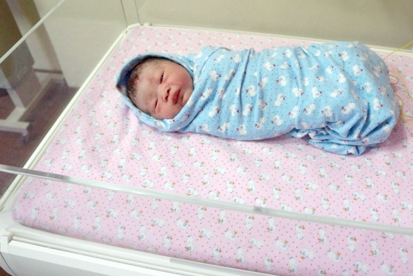 Sher Yi, when she was newly born.