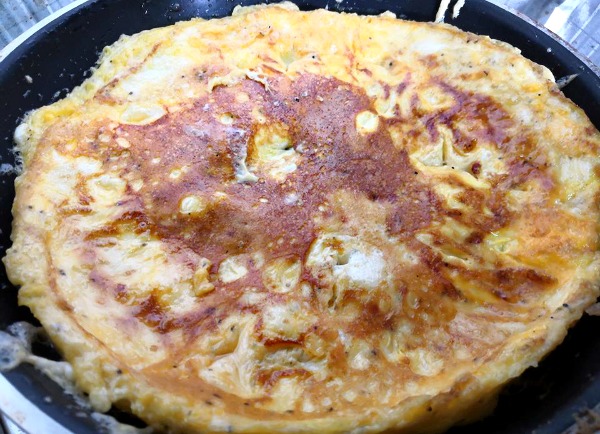 Azeem’s Omelette. Eat with rice or bread.
