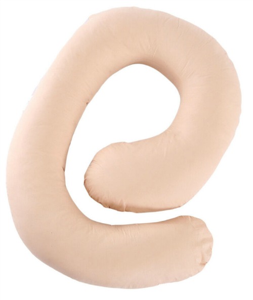 An e-shaped full-body full-support pregnancy pillow (Image Credit: ebay)