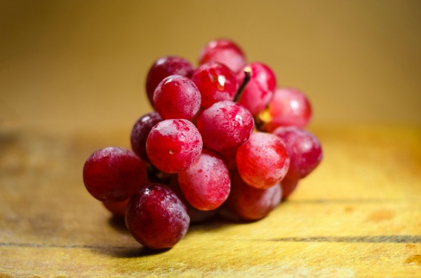 A bunch of red grapes. Fruits and Vegetables in Malaysia 