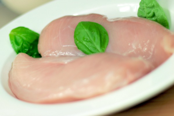 Chicken breast on a plate. What Foods to Wean your Baby with