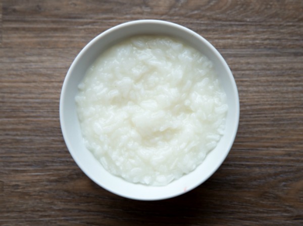 A bowl of white Porridge. Porridge is King in Malaysia, Baby’s First Food