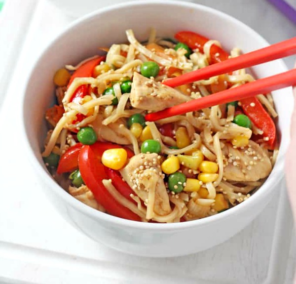 Colourful noodles for children. Easy Toddler Meals, Recipes Malaysia 