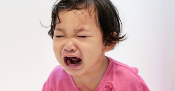 A screaming toddler. Is Your Child Affected by the Witching Hour? 10 Ways You Can Banish its Effects