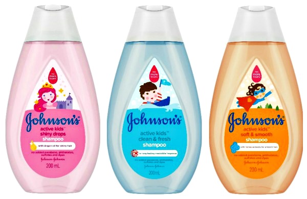 3 bottles of shampoo for kids above 3 years old. JOHNSON’S Choose Gentle