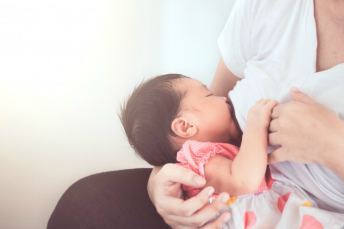 Getting the latch right is key to successful breastfeeding.