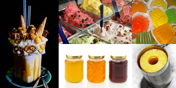 Fructose is used liberally in ice cream as well as in jam, jelly and canned fruits and a range of other Malaysian sweet foods. Fructose is absorbed quickly and converted to fat in the liver. Increased fat in the liver is dangerous for your health and metabolism. (Image Credit: Flickr, IndiaMART)