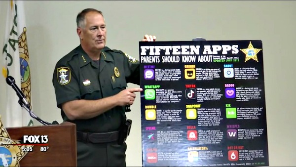 The Sarasota County Sheriff's Office made headlines last year when it released a list of nine apps that could put children at risk of being targeted by predators. Now the sheriff's office has added more apps parents should watch out for on their kids' phones. (Image Credit: Fox5)