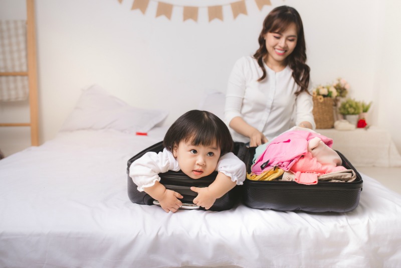 Packing for baby can be an event in itself. Walk through the holiday in your mind and prepare a checklist for all the things you will need.