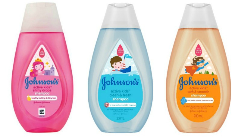 the new JOHNSON’S® Active Kids™ Shampoo 