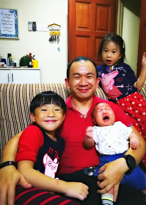 A Picture of a Proud Father Caring for His Family. Alan is emphatic about Changing the Mindset: “Postpartum care is not ONLY a ladies' territory. In fact, husbands should consider to lead this if the situation allows. Because the baby carries the husband's surname/family name.” 