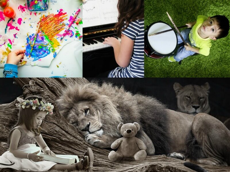 Let your child’s imagination soar through reading and hone creativity by encouraging him or her to express herself through art, craft, dance, drama, music and singing.