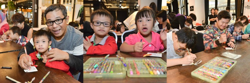 Children from Kiwanis Down Syndrome Foundation and Persatuan Sindrom Down Malaysia got to draw, colour and create craftwork with their fingers, thanks to Sunway Velocity Mall’s ‘This is Us’ campaign.