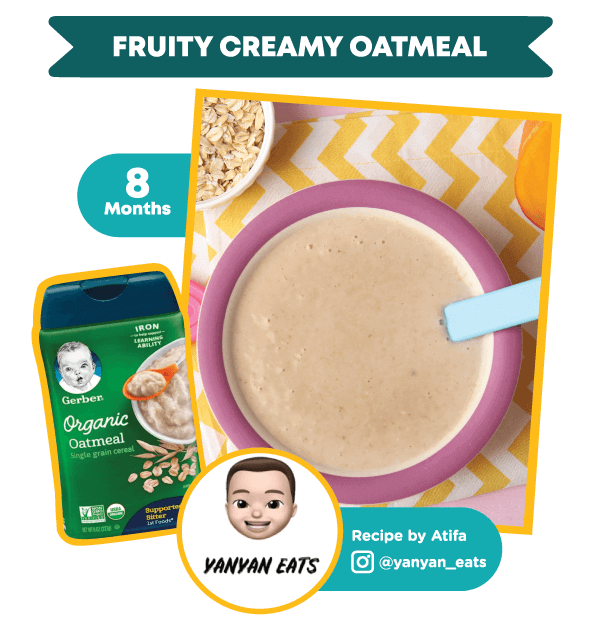fruity creamy oatmeal recipe
