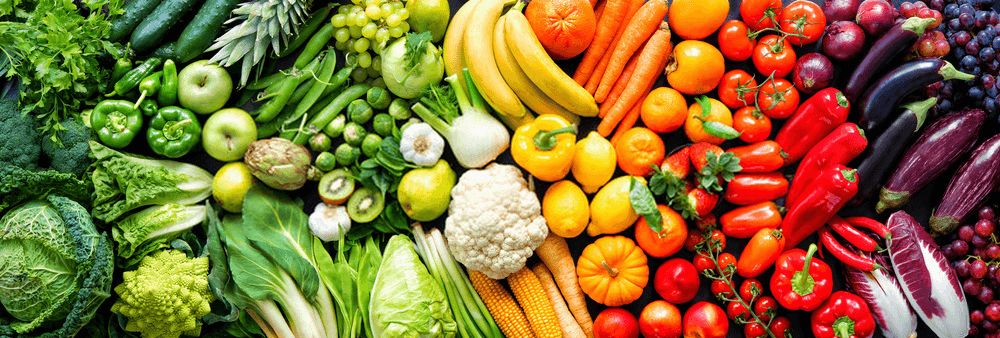 fruits and vegetables as basic ingredients