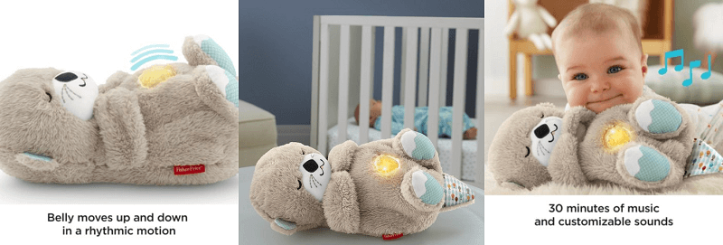 Fisher-Price® Soothe ‘n Snuggle Otter soothing your baby at night