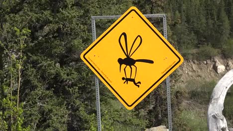 Comical Mosquito Sign