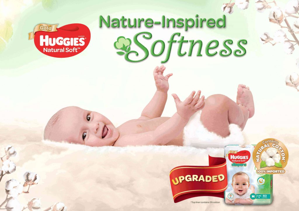 the new Huggies® Natural Soft Diapers