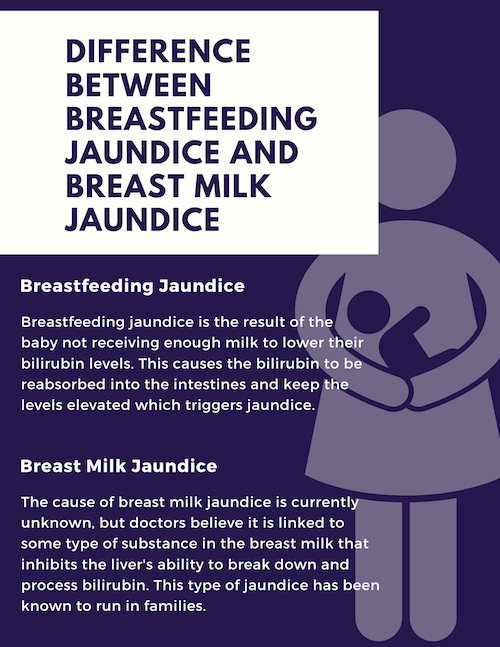 breastfeeding jaundice vs breat milk jaundice