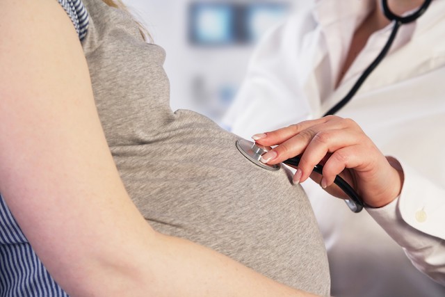 Doctor Examining Patient for hypertension in pregnancy