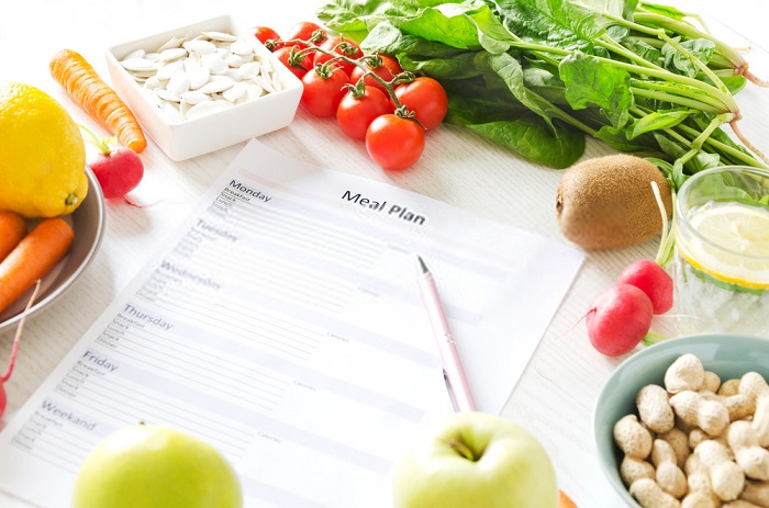 prepare a meal plans to encourage good eating habits
