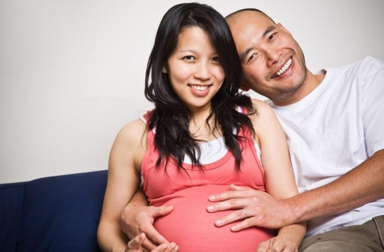 older couple pregnant