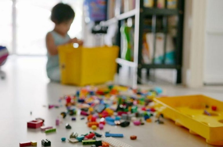 kid make a mess