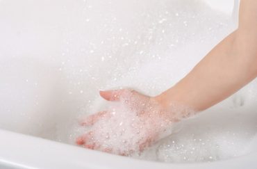 feminine wash in bath tub