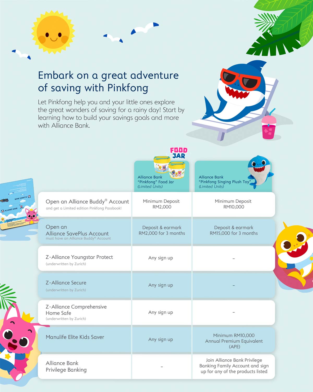 alliance bank x Pinkfong & Baby Shark campaign