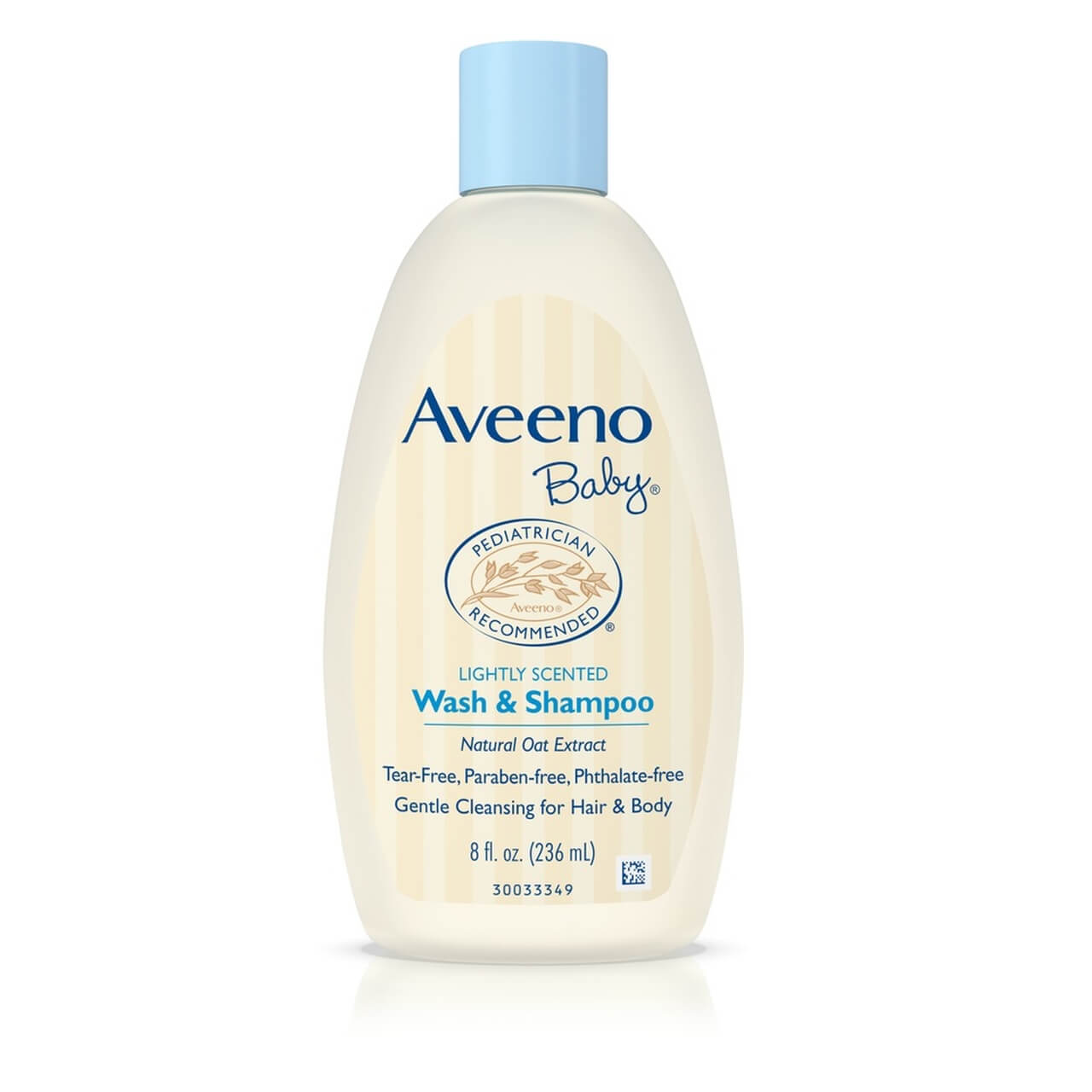 Aveeno Baby Shampoo contains natural ingredients