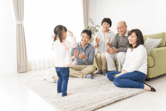 family at home