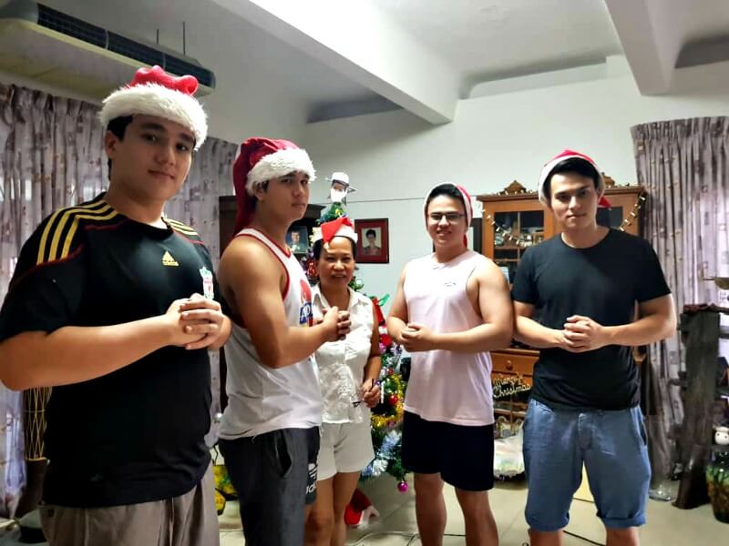 Once upon a Christmas, mom and her boys were together as one big family.
