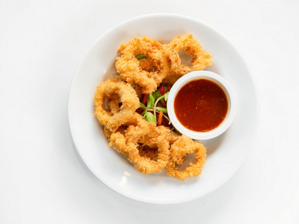 air fried squid tempura