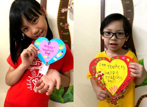 Li Ping’s children. (From left) Carnation and Skye Ong.