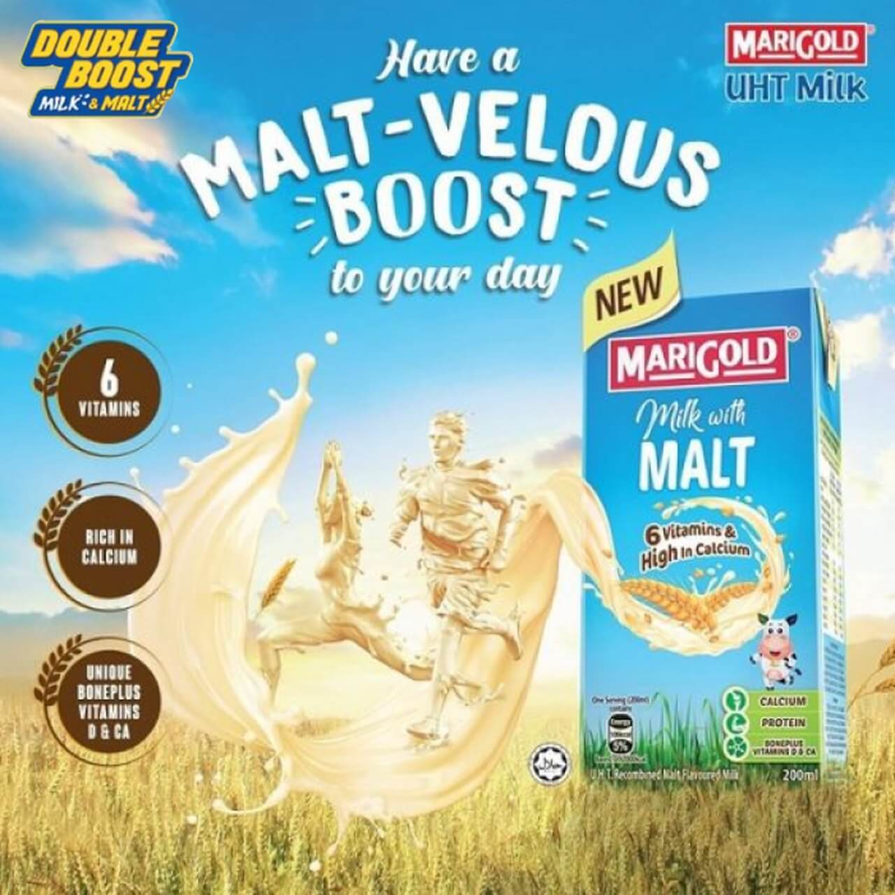 MARIGOLD® UHT Milk with Malt
