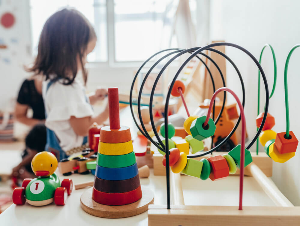 place fidget toys at your child's calming corner