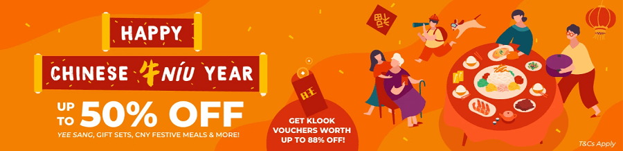 Klook CNY 2021 vouchers and gift card.