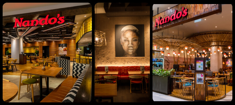 A few of Nando’s outlets (from Left) At AEON Maluri, KLCC, and Subang. More will be coming soon.