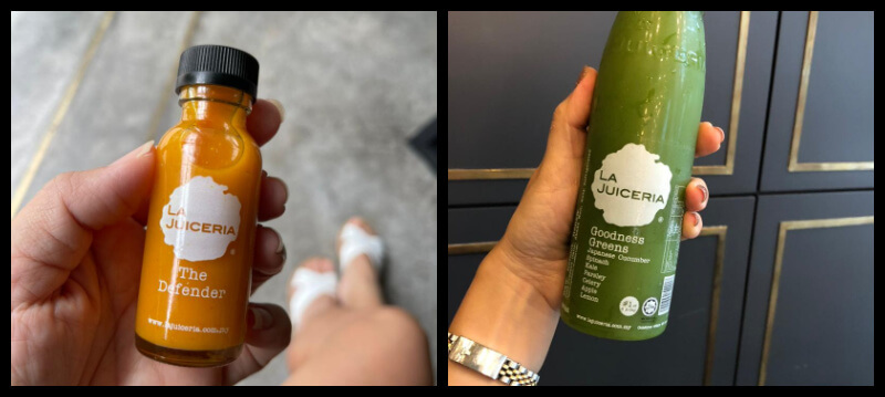 Some of the cold-pressed juices