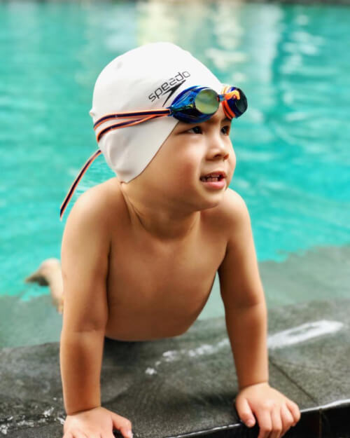 “Swimming keeps a child’s heart and lungs healthy, improves strength, stability and flexibility, increases stamina, and improves balance, posture, and mental focus.” ~ Cindy Ong