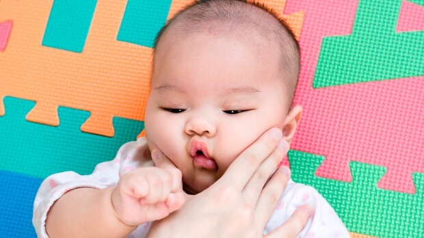 Pinching these cute little cheeks may effect the development of your baby's face.