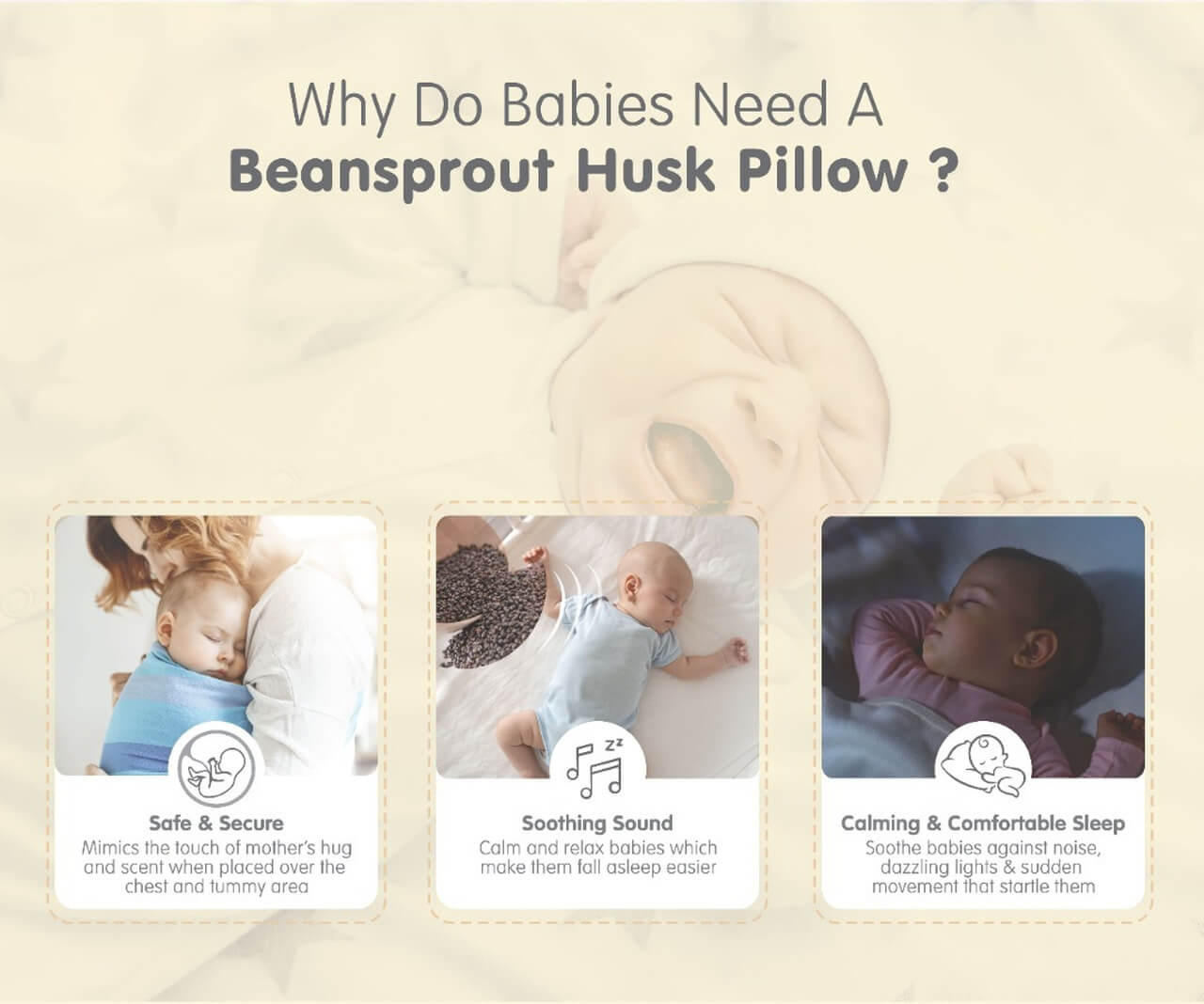 Babylove Organic Beansprout Husk Pillow Benefits