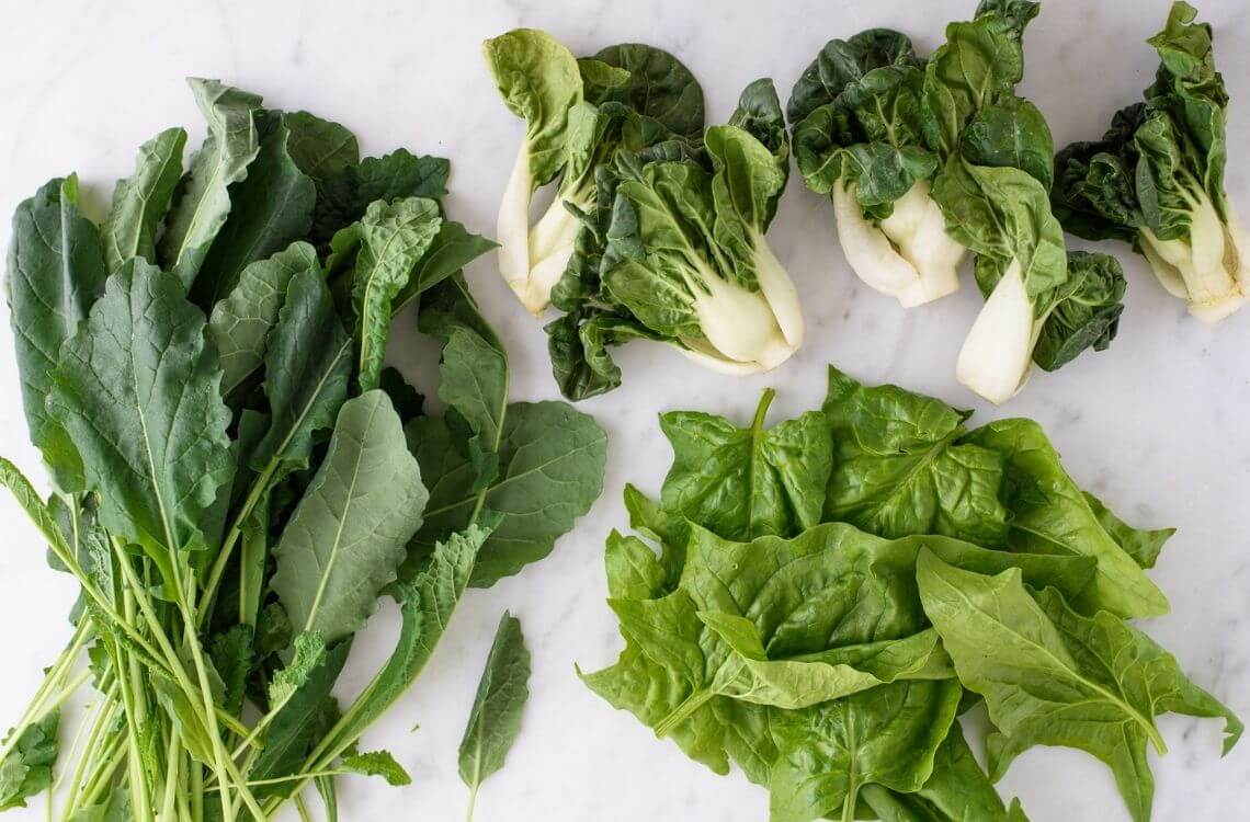 leafy greens are also magnesium-rich foods